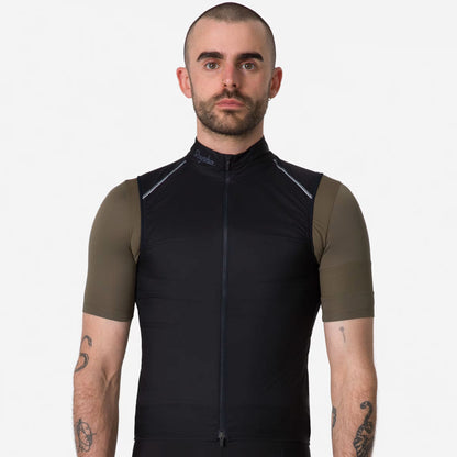 Rapha Men's Brevet Element Gilet, Black / Grey detail 3