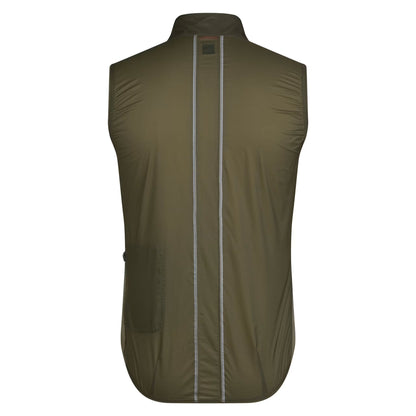 Rapha Men's Brevet Element Gilet, Kalamata / Deep Depths rear view