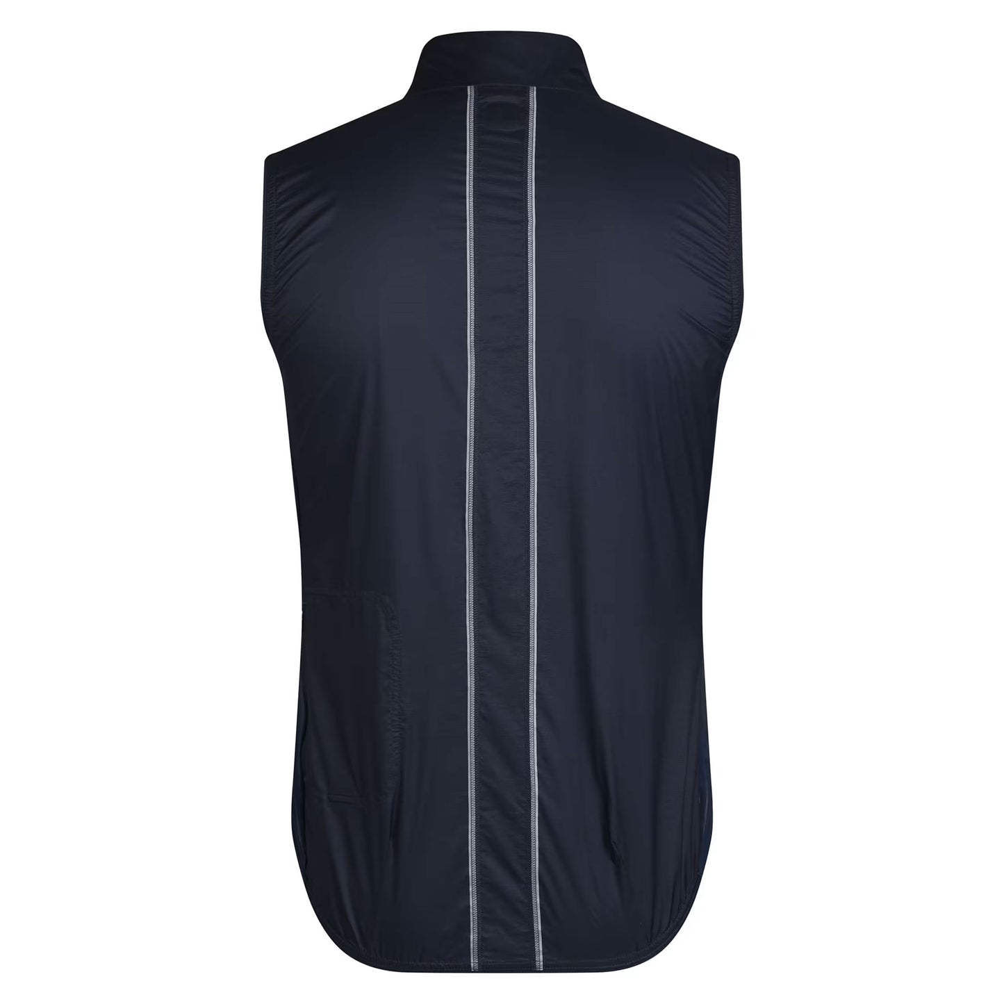 Rapha Men's Brevet Element Gilet, Dark Navy / White rear view