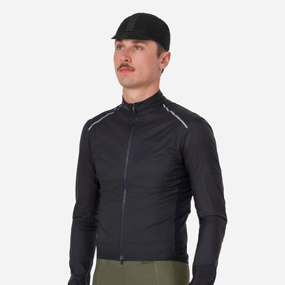 Rapha 2025 Men's Brevet Element Wind Jacket, Black/Grey Detail 1