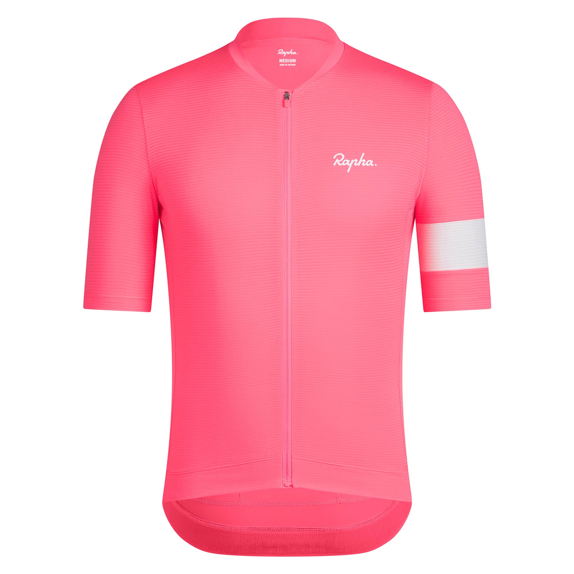 Rapha Men's Core Lightweight Jersey - High-Vis Pink front