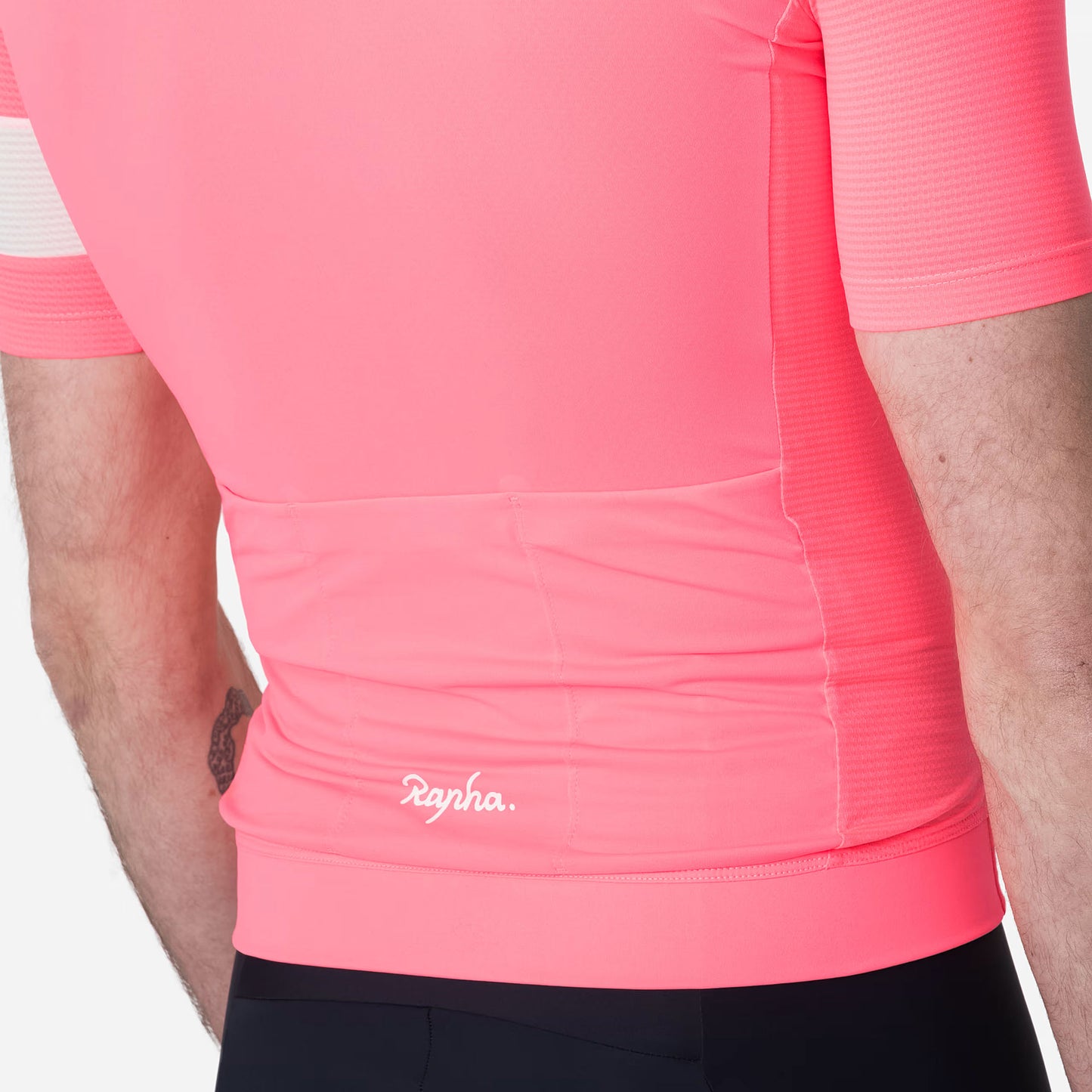 Rapha Men's Core Lightweight Jersey - High-Vis Pink detail 1