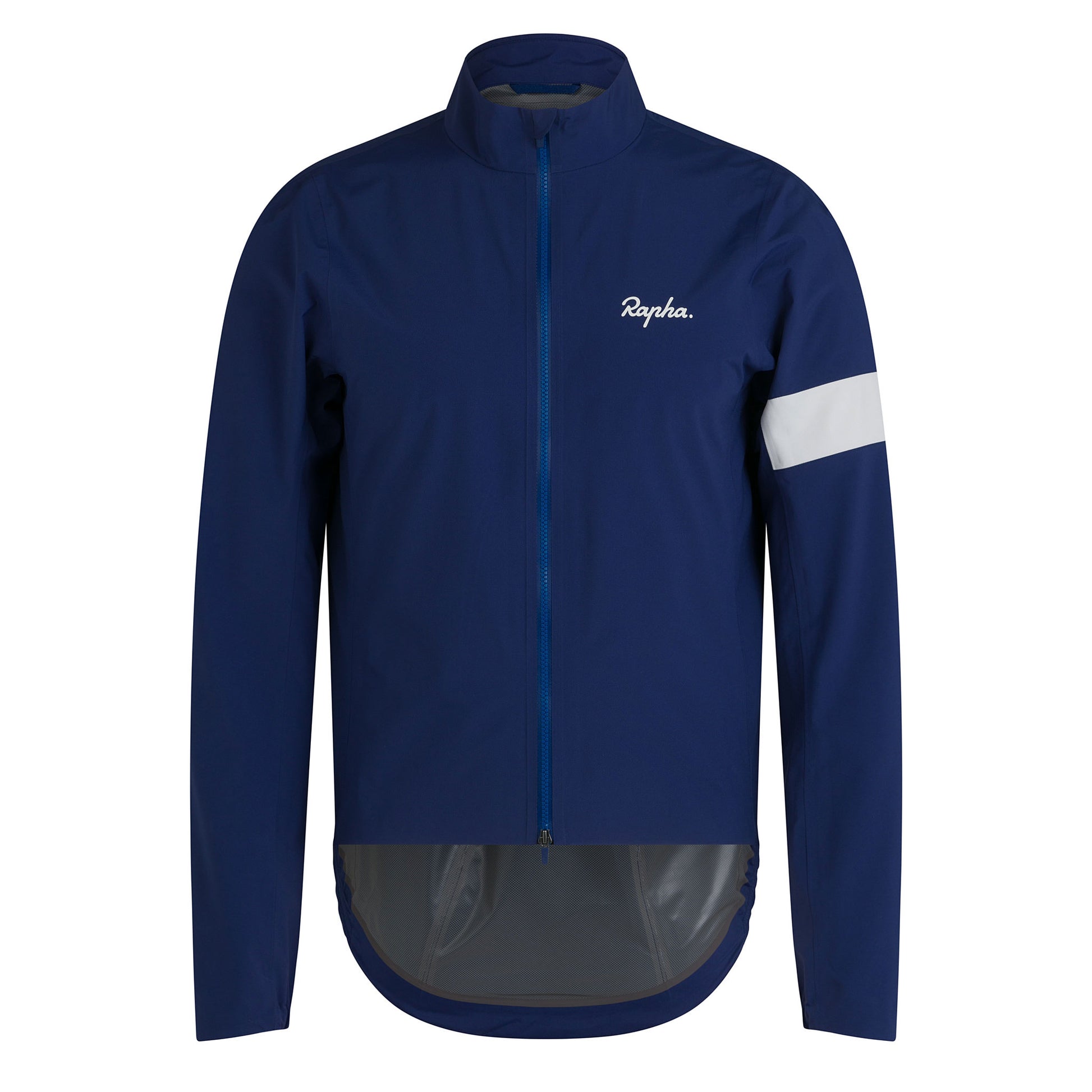 Rapha Men's Core Rain Jacket - Navy / White Front