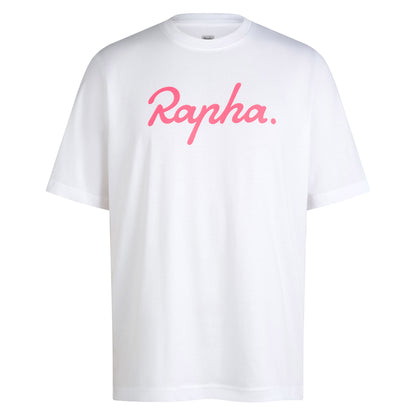 Rapha Men's T-Shirt Cotton Large Logo White buy online