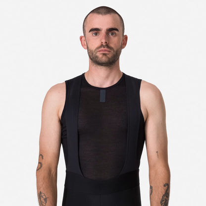 Rapha Men's Merino Lightweight Base Layer Sleeveless, Black detail 1