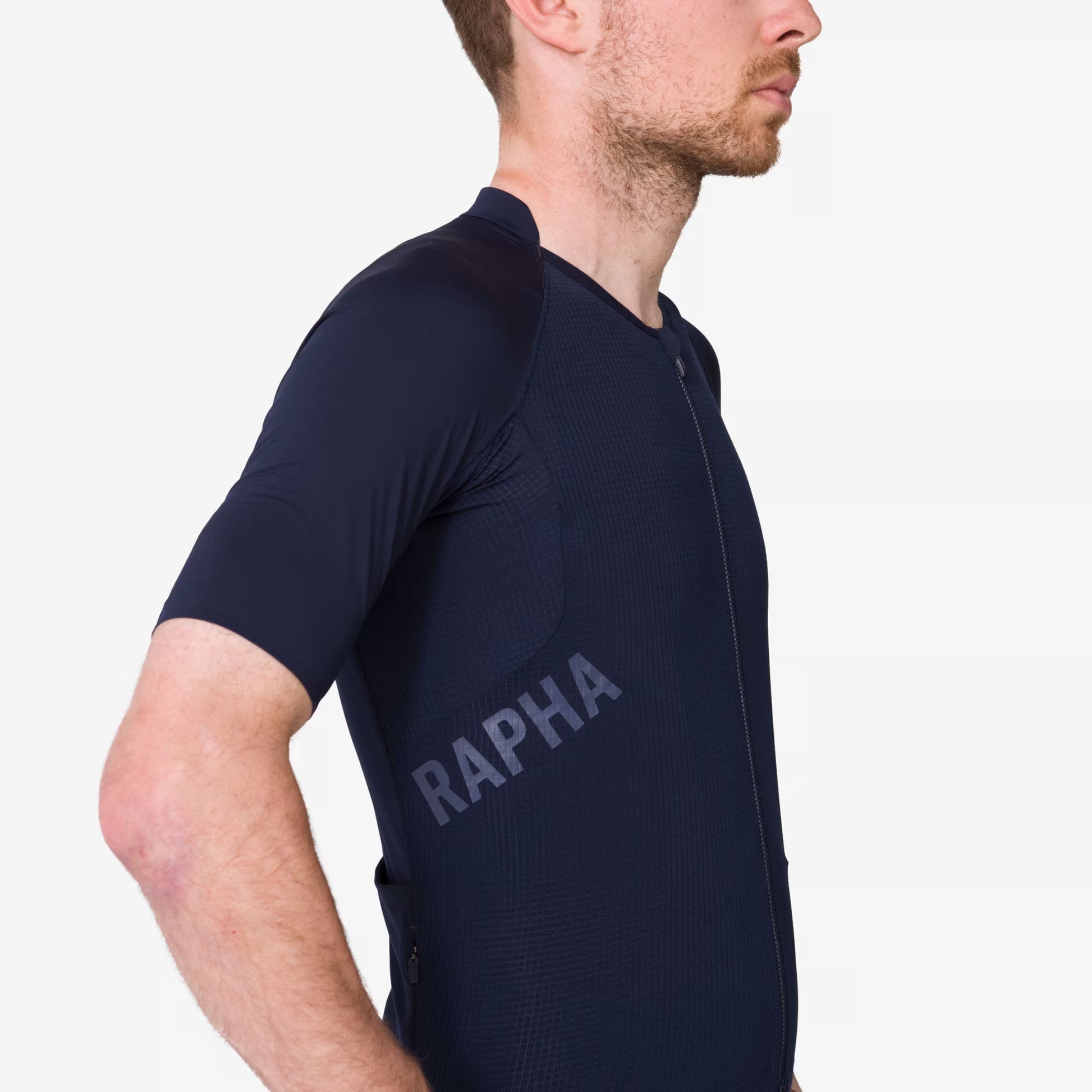 Rapha Men's Pro Team Lightweight Jersey, Dark Navy/Dark Grey