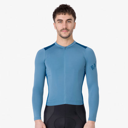 Rapha Men's Pro Team Long Sleeve Lightweight Jersey Dusted/Jewelled Blue Front