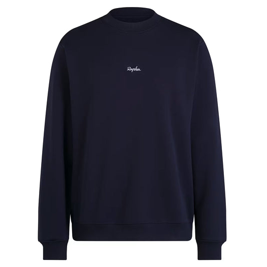 Rapha Men's Heavyweight Cotton Sweatshirt II - Dark Navy/White image 1