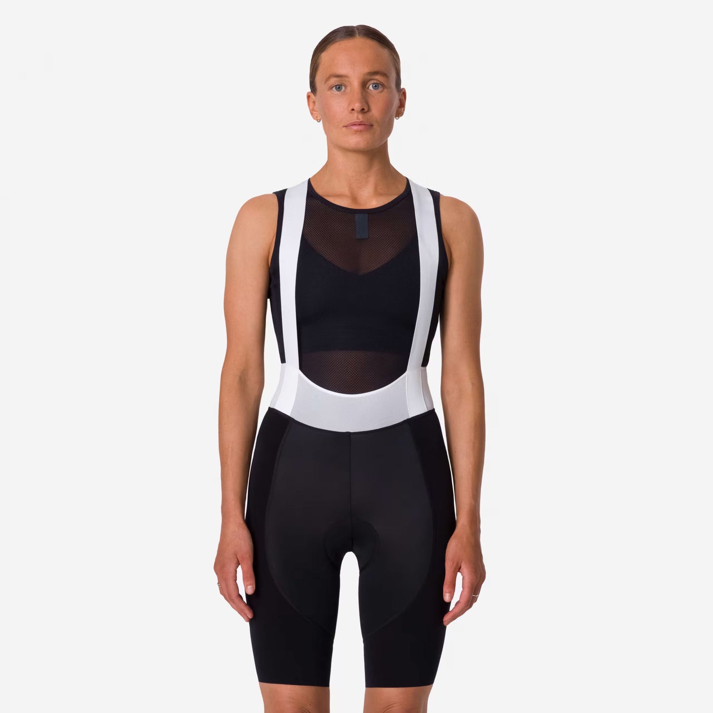Rapha Women's Pro Team Bib Shorts III Long, Black/White