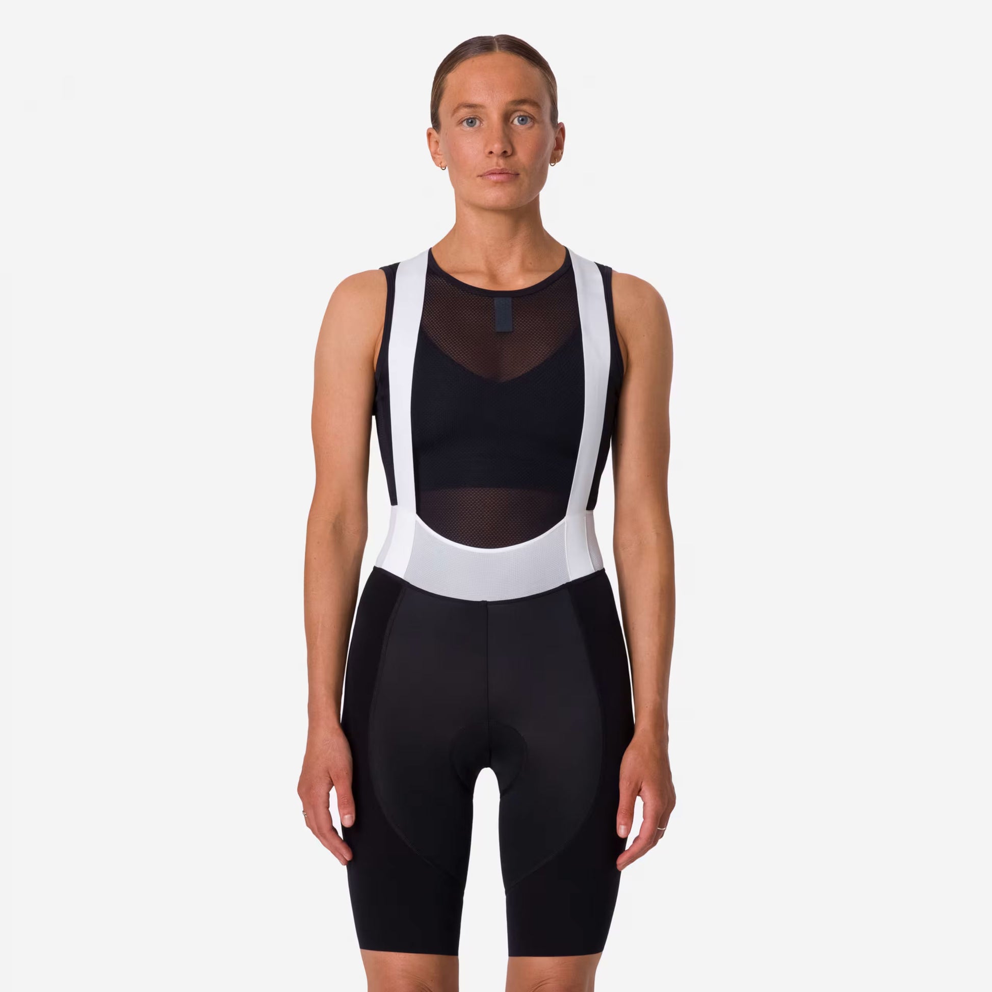 Rapha Women's Pro Team Bib Shorts III Long, Black/White