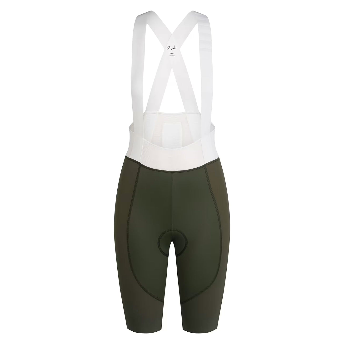 Rapha Women's Pro Team Bib Shorts III Long, Green/White