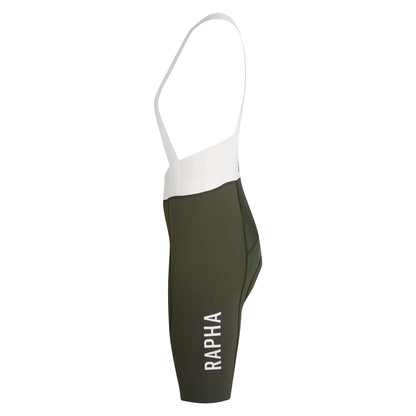 Rapha Women's Pro Team Bib Shorts III Long, Green/White