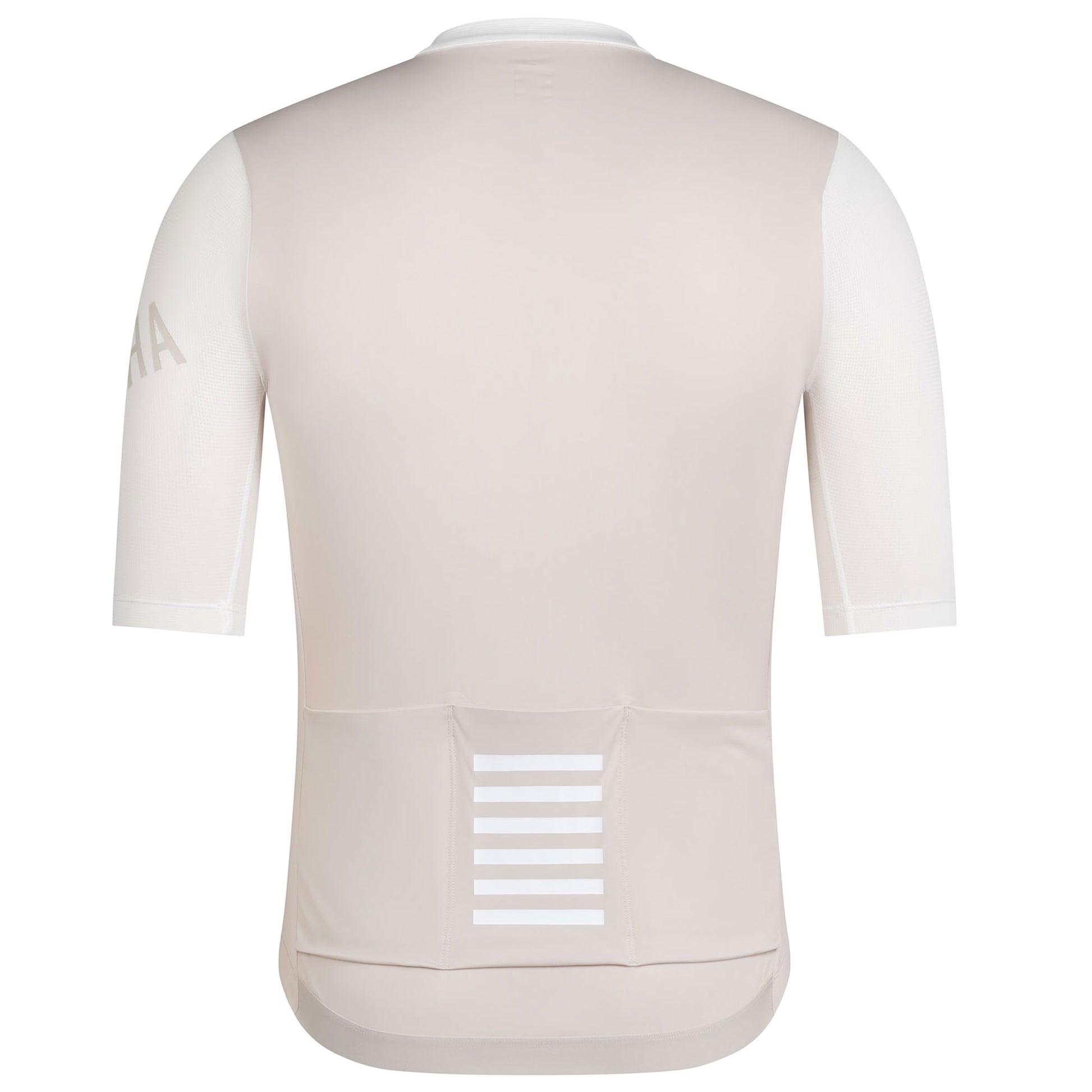 Rapha Men's Pro Team Training Jersey, White Alyssum/ Silver Rear