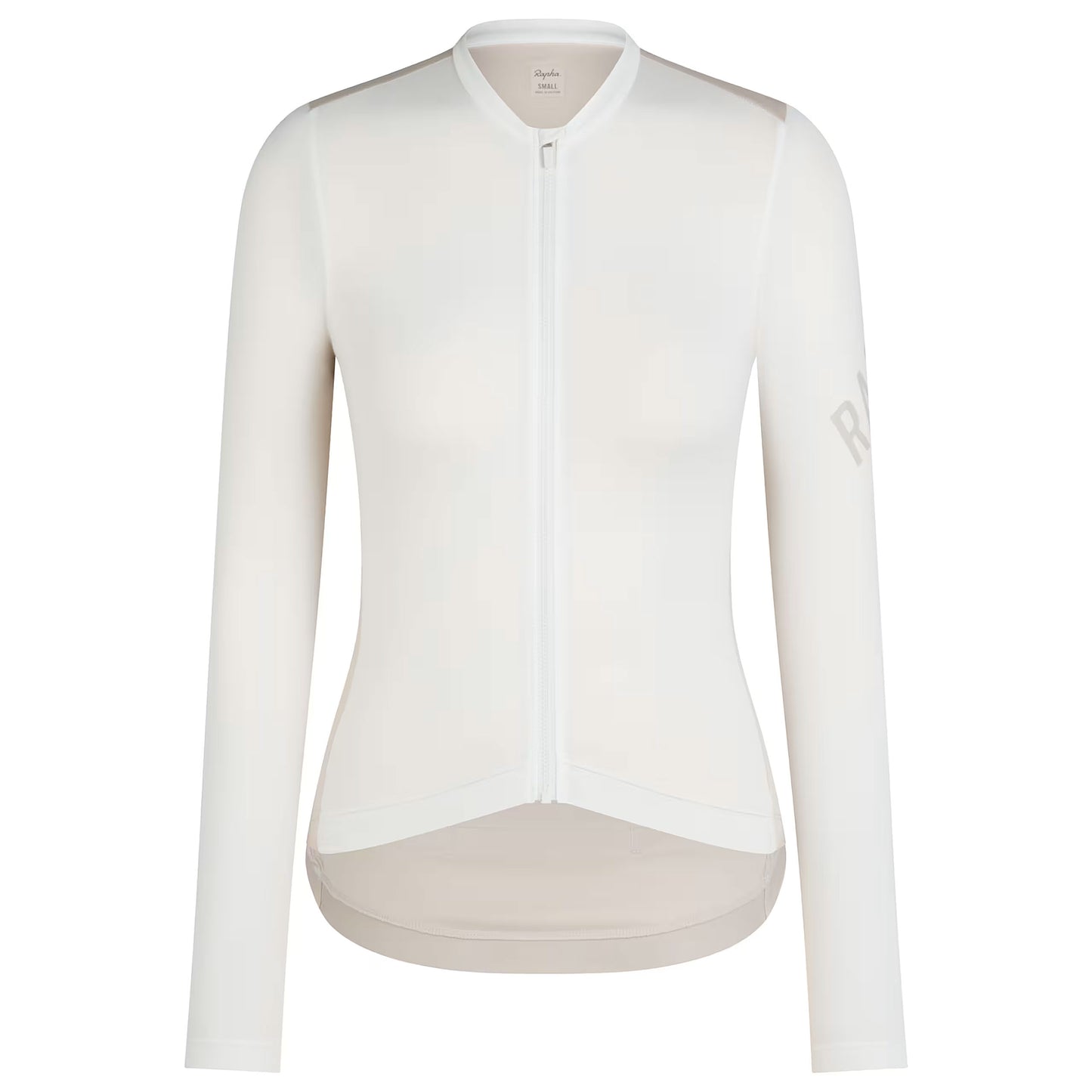 Rapha Women's Pro Team Long Sleeve Lightweight Jersey, White/Silver front