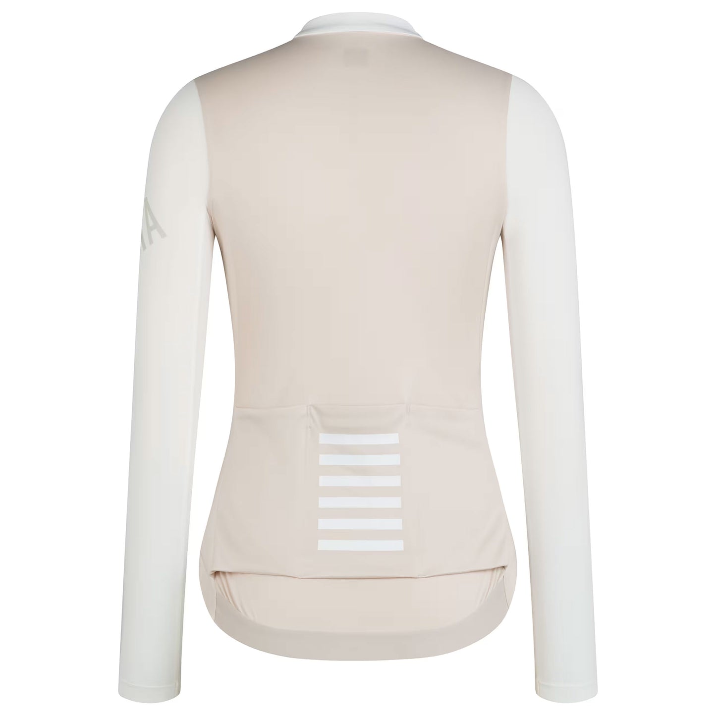 Rapha Women's Pro Team Long Sleeve Lightweight Jersey, White/Silver rear