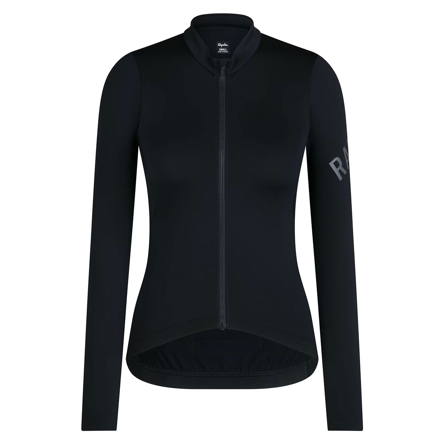 Rapha Women's Pro Team Long Sleeve Midweight Jersey, Black/Grey front