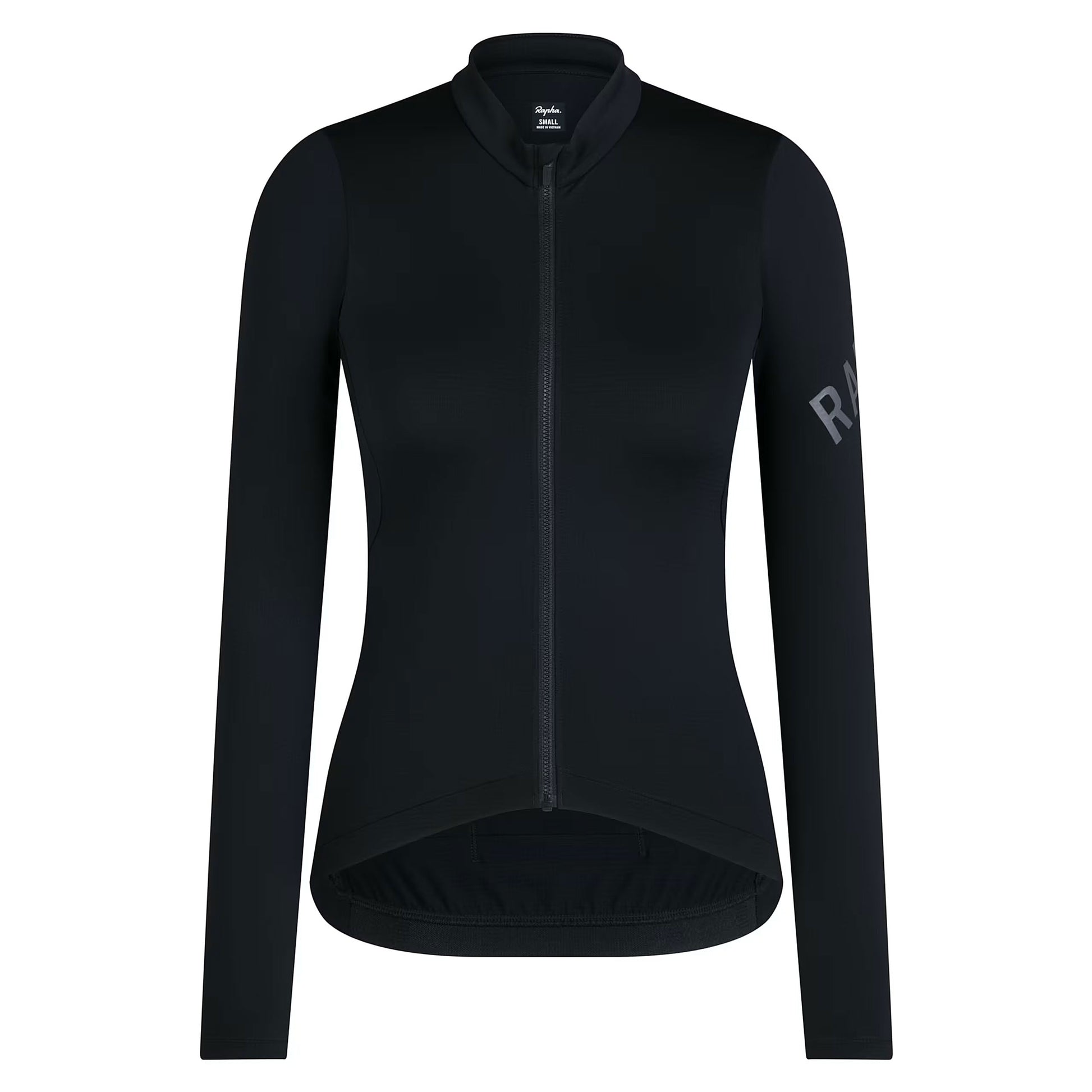 Rapha Women's Pro Team Long Sleeve Midweight Jersey, Black/Grey front