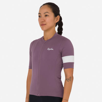 Rapha Women's Core Jersey - Amethyst/White side