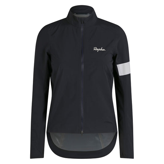 Rapha Women's Core Jacket III, Black / White Front