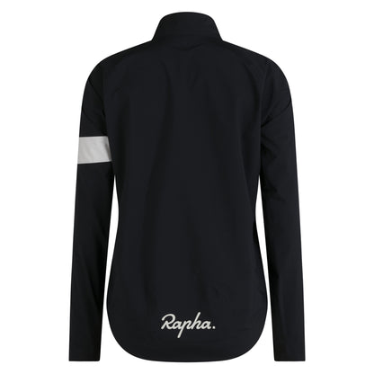 Rapha Women's Core Jacket III, Black / White Rear