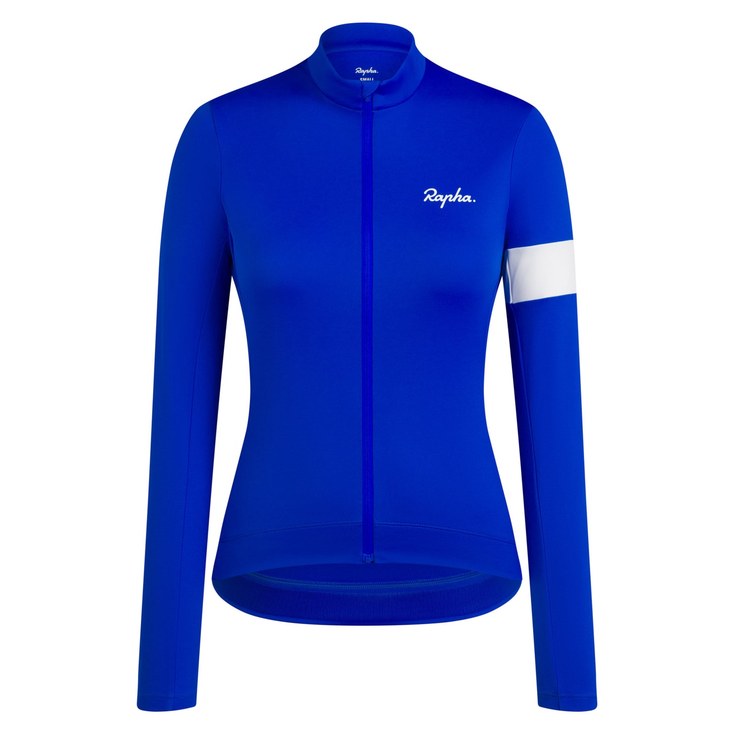 Rapha Women's Core Thermal Long Sleeve Jersey, Ultramarine / White Front