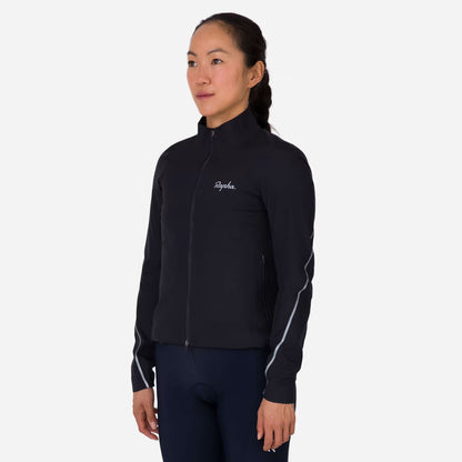 Rapha Women's Gore-Tex Rain Jacket, Black / Silver detail 2