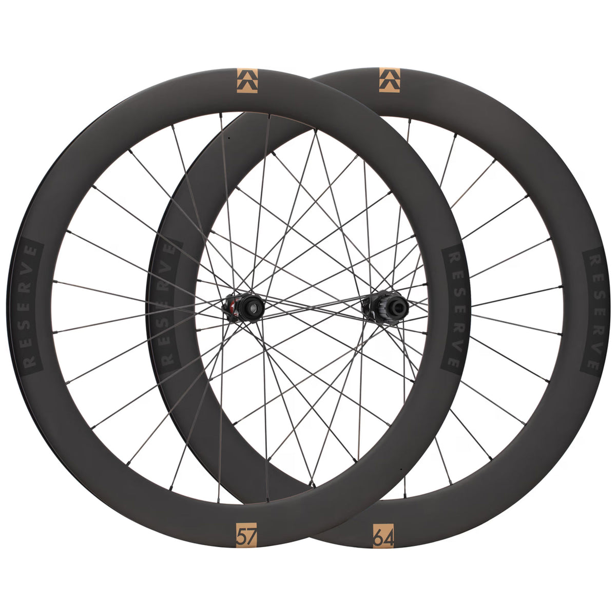 Reserve 57|64 Turbulent Aero 700C Carbon Road Bike Wheelset - DT 240 Hubs image 1