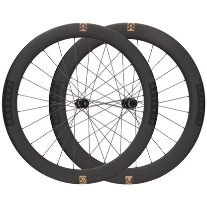 Reserve 57|64 Turbulent Aero 700C Carbon Road Bike Wheelset - DT 240 Hubs image 1