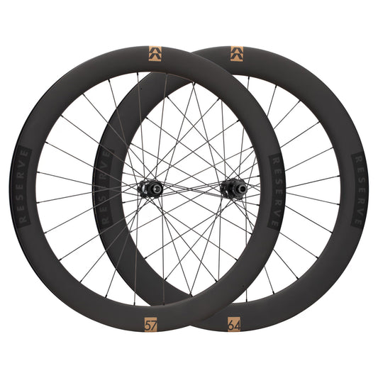 Reserve 57|64 Turbulent Aero 700C Carbon Road Bike Wheelset - DT 350 Hubs image 1