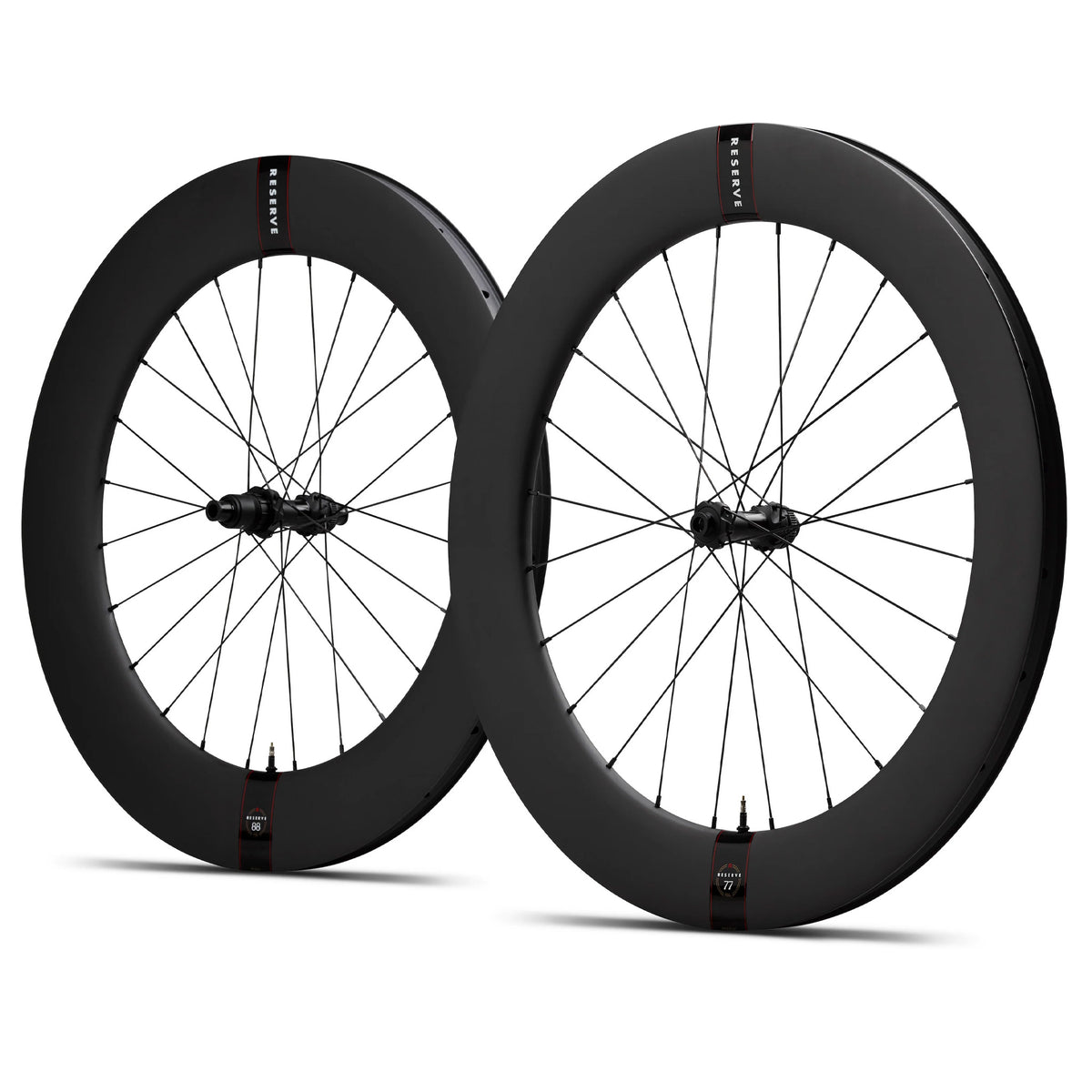 Reserve 77|88 Turbulent Aero 700C Carbon Wheelset DT Swiss 240 Hubs image 1