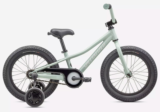 2023 Specialized Riprock Coaster 16" Unisex Kid's Bike, Gloss White Sage - Rider height 94-107cm