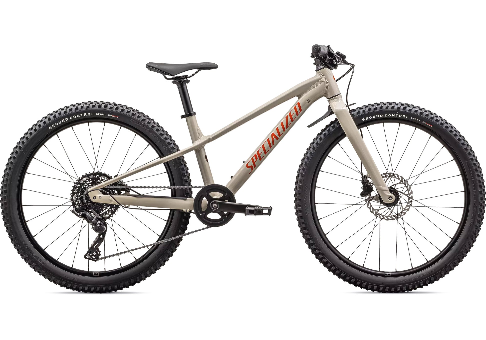 2024 Specialized Riprock 24, Gloss White Mountains side view