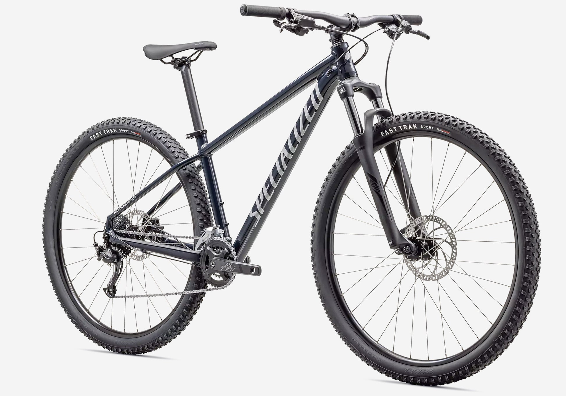 2023 Specialized Rockhopper Sport 27.5 Unisex Mountain Bike, Gloss Dark Navy/Dove Grey
