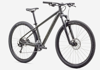 2023 Specialized Rockhopper Sport 27.5 Unisex Mountain Bike, Satin Dark Moss Green/Oak Green
