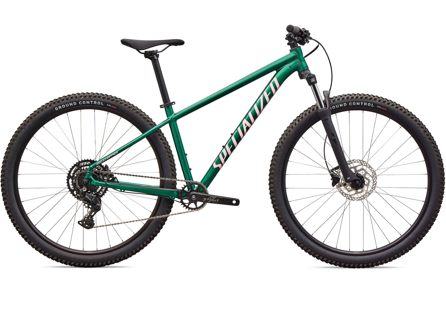 2026 Specialized Rockhopper Sport, Gloss Pine Green / Desert Rose image 2