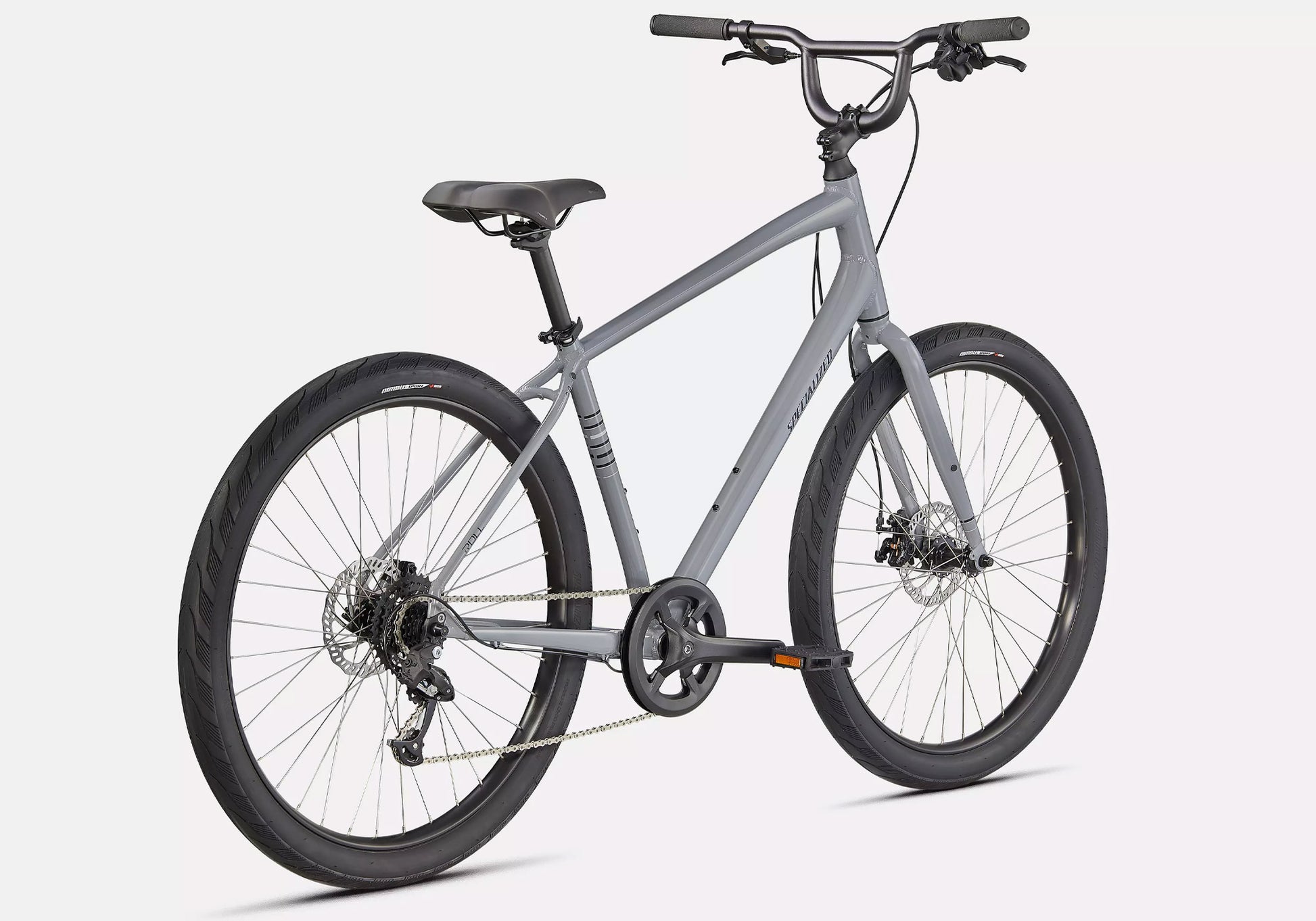 Specialized Roll 2.0 Unisex Fitness/Urban Bike Gloss Cool Grey Rear View