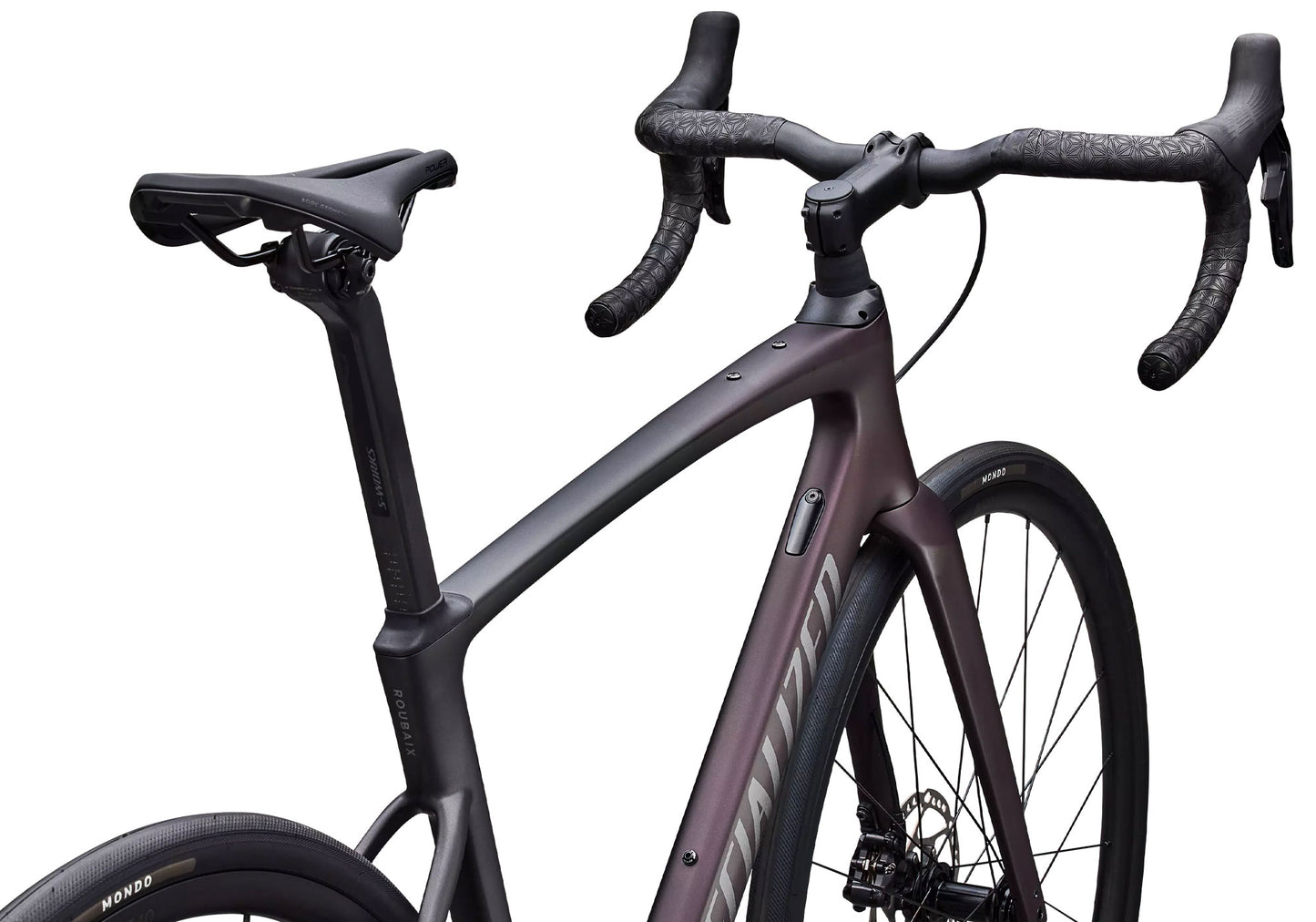 2026 Specialized Roubaix SL8 Comp 105 Di2 Unisex Road Bike, Satin Solidity Metallic image 4