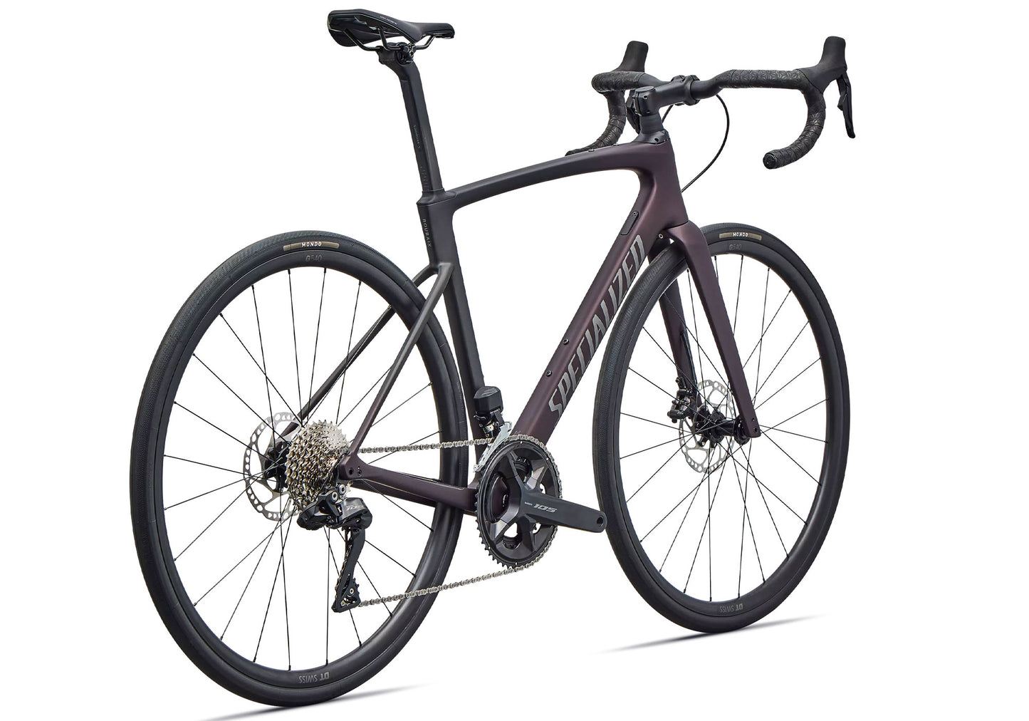 2026 Specialized Roubaix SL8 Comp 105 Di2 Unisex Road Bike, Satin Solidity Metallic image 2