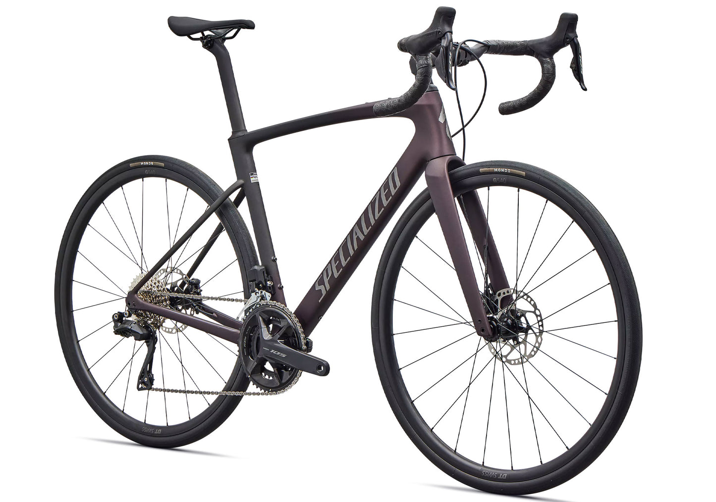 2026 Specialized Roubaix SL8 Comp 105 Di2 Unisex Road Bike, Satin Solidity Metallic image 1
