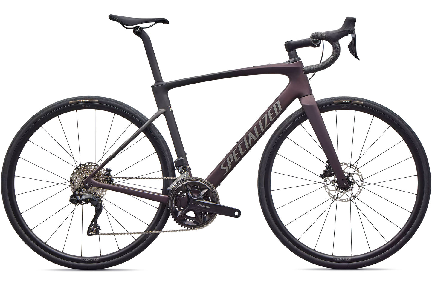 2026 Specialized Roubaix SL8 Comp 105 Di2 Unisex Road Bike, Satin Solidity Metallic image 3