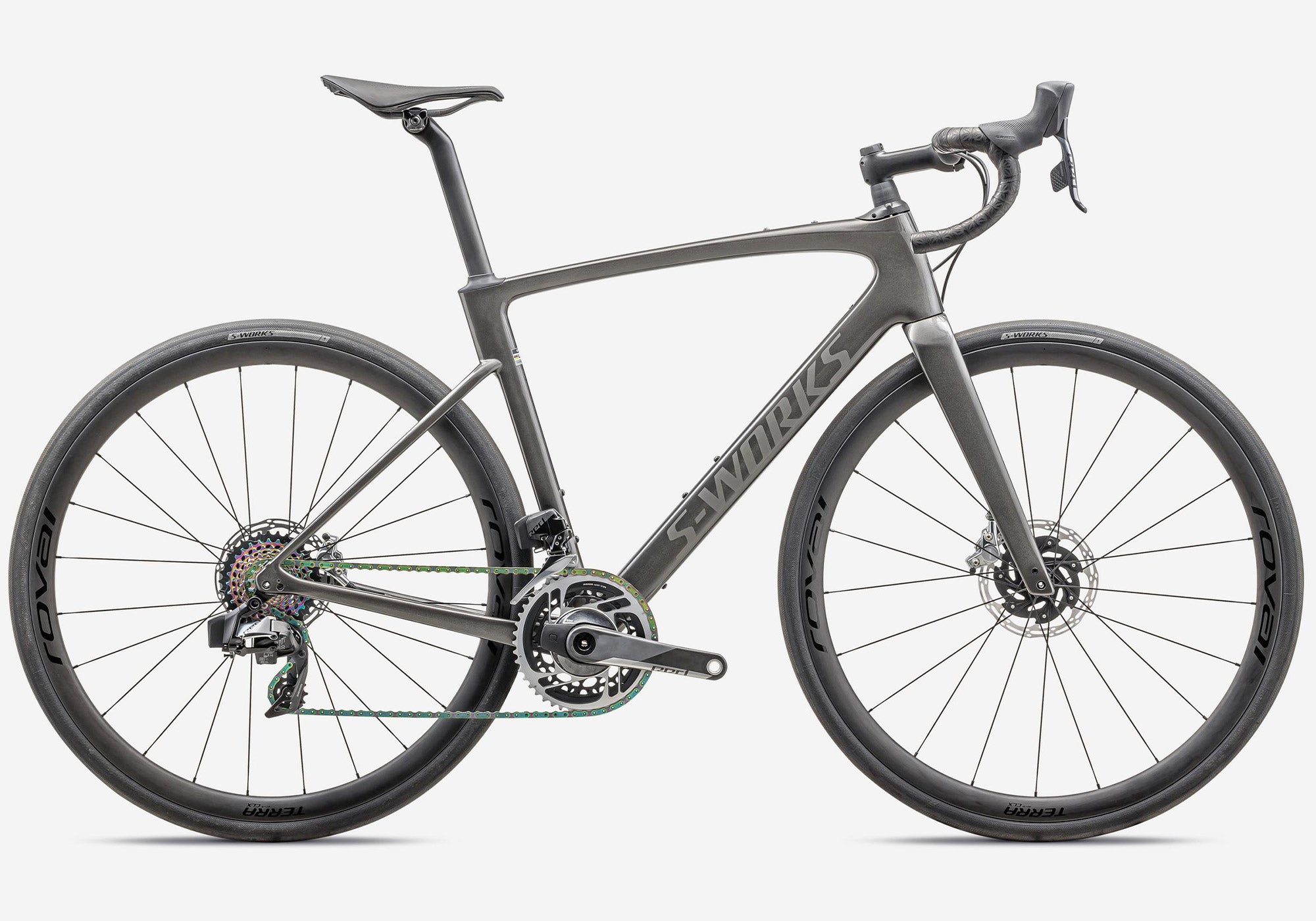 2024 Specialized S Works Roubaix SL8 Unisex Road Bike Smoke Black P woolyswheels