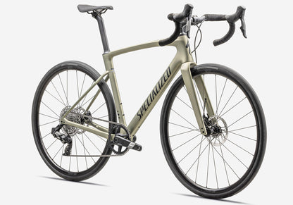 2024 Specialized Roubaix SL8 Sport Apex, Unisex Road Bicycle, Metallic Spruce/Forest Green