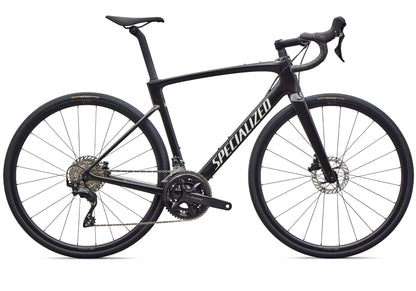 2026 Specialized Roubaix SL8 Sport Unisex Road Bike, Gloss Obsidian Metallic/Dune White image 2