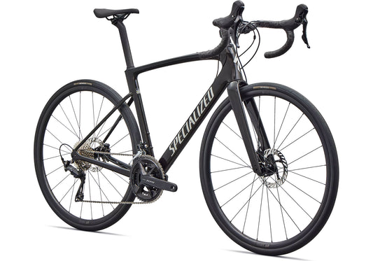 2026 Specialized Roubaix SL8 Sport Unisex Road Bike, Gloss Obsidian Metallic/Dune White image 1