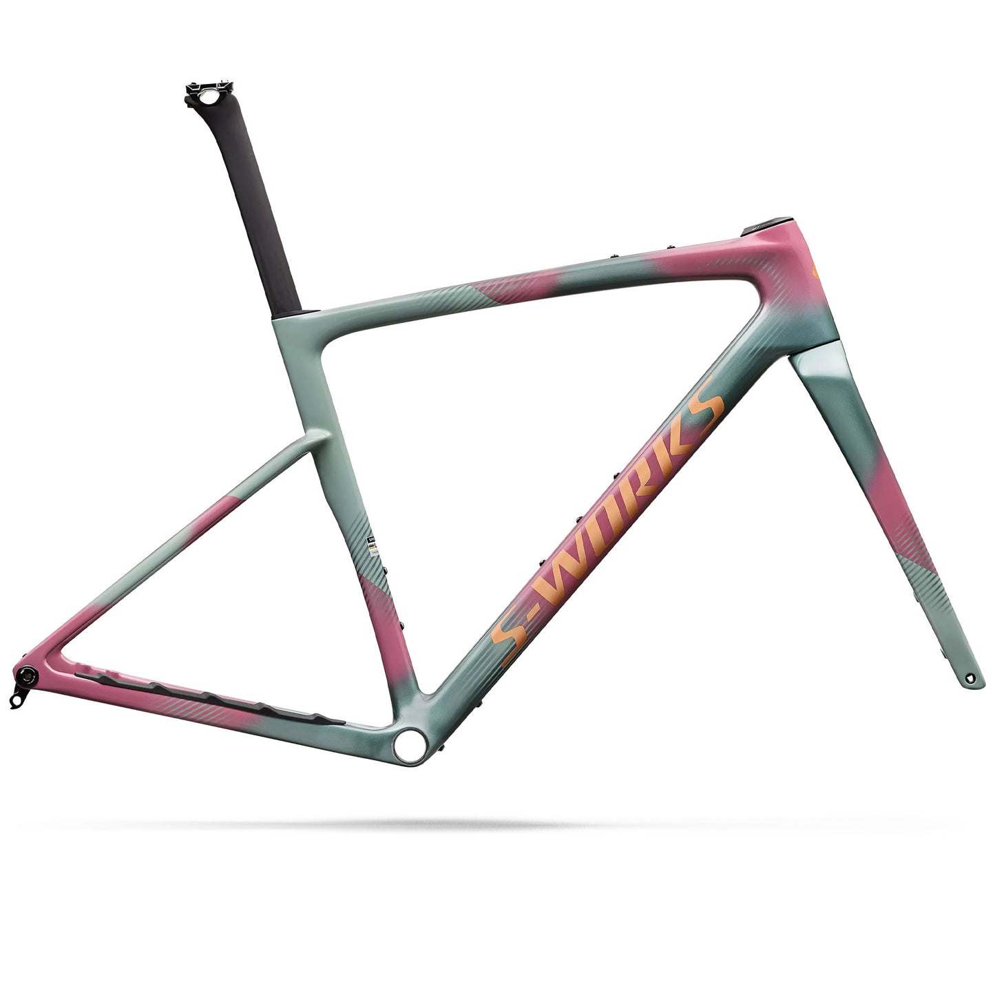 2027 Specialized S-Works Crux Frameset , Agave Grey / Photon Tint Over Silver Dust image 2