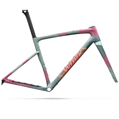 2027 Specialized S-Works Crux Frameset , Agave Grey / Photon Tint Over Silver Dust image 2