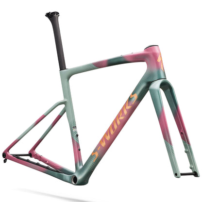 2027 Specialized S-Works Crux Frameset , Agave Grey / Photon Tint Over Silver Dust image 1