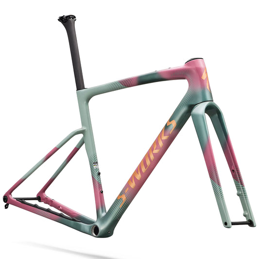 2027 Specialized S-Works Crux Frameset , Agave Grey / Photon Tint Over Silver Dust image 1