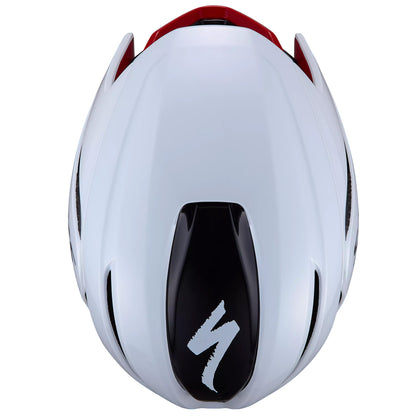 2027 Specialized Unisex S-Works Evade 4 Road Cycling Helmet Classic - White/Red image 6