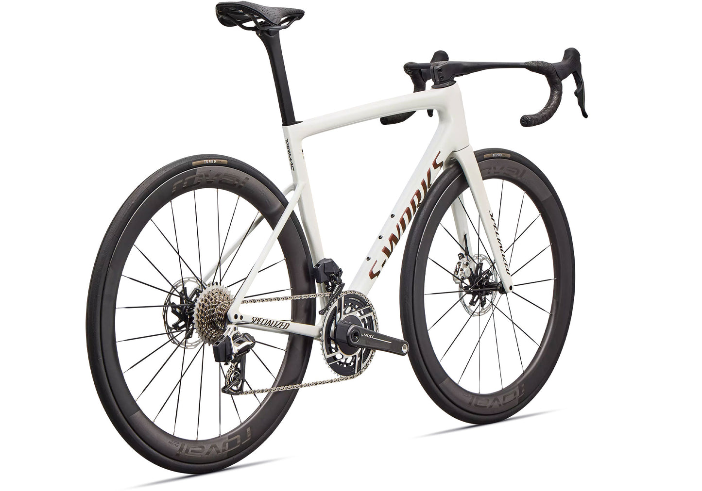 2026 Specialized S-Works Tarmac SL8 SRAM RED AXS Unisex Road Bike, Gloss Metallic White Silver / Pearl / Black image 2